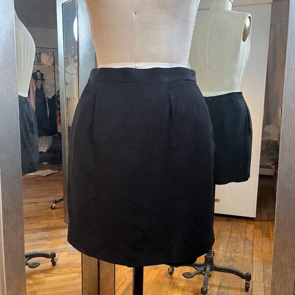 VINTAGE WOOL PENCIL MINI SKIRT, SIZE S - Picture 1 of 5